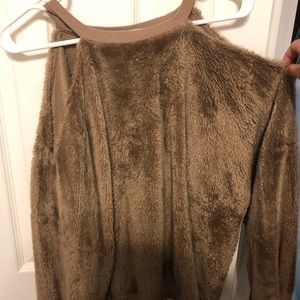 Beautiful boutique cold shoulder sweater